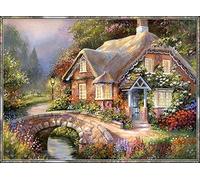 YZDKJ Cross Stitch Stand Stands PASSERY Sets Broderie City Kits DE Paysage Blanche Toile Blanc DIY DIY DÉCOR 14CT 40X50CM (Color : CT 142, Size : 14CT)