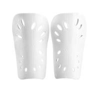 YZDKR 1 Pair Football Shields Shin Guards Kits for Man Protective Gear Breathable Plastic Shin Pads pour Basketball, Football, Course à Pied(White,L)