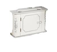 YZDKR Boîte de Rangement pour routeur à Fixation Murale Boîte de Rangement créative for routeur Wi-FI, Fixation Murale, étagère carrée Blanche, décoration la Maison(Color 2)