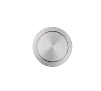YZDKR Couvercle de poubelle à rabat en acier inoxydable encastré et intégré for comptoir de cuisine pour plan de travail de cuisine(Round-Silver 23CM)