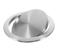 YZDKR Couvercle de poubelle à rabat en acier inoxydable encastré et intégré for comptoir de cuisine pour plan de travail de cuisine(21cm)