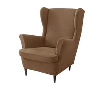 YZDKR Housse De Chaise De Salle à Manger Stretch Wing Chair Cover Wing Back Sofa Cover Elastic Armchair Slip Covers with Cushion Covers Furniture Protector(A15 Wingchair Cover)