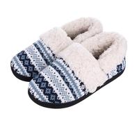 YZDKR Pantoufles d'hiver en fourrure pelucheuse for femmes, chaussures d'intérieur chaudes coton, antidérapantes for, rembourrées tricot pour les femmes(Nary,38-39)