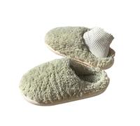 YZDKR Pantoufles d'intérieur for femmes, mignonnes, moelleuses, chaudes, for l'hiver, for chambre à coucher pour les femmes(A-Green,40-41(Suggest 39-40))