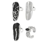 Yzdysg Anneaux, Étoile Irrégulière Motif Bout des Doigts Ouverture Réglable Ongle Punk Bijoux Décorations