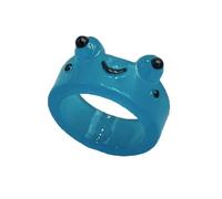 Yzdysg Anneaux, Grenouille Résine Colorée Roman Drôle Animal Dessin Animé Doigt Esthétique Anneaux pour Filles, As shown, Résine