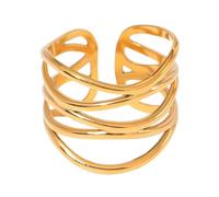 Yzdysg Bagues de rencontres irrégulières réglables - Bagues ouvertes exagérées - Bijoux de doigt adaptés pour les fêtes et le quotidien