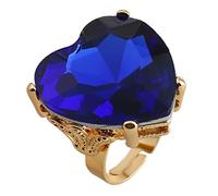 Yzdysg Bagues en forme de cœur, anneaux de rencontres doux anneaux ouverts réglables réglables en alliage bijoux, As shown in the figure, Métal