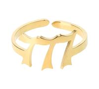 Yzdysg Bagues, Lucky 111 222 333 444 555 666 777 888 Anneaux Pour Femmes Nombre Chanceux Réglable Bijoux, As shown, Métal