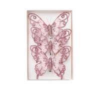 Yzdysg Décoration de Noël élégante en forme de papillon délicat à suspendre avec clip pour arbre et couronne