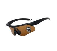 Yzdysg Lunettes de soleil, lunettes de soleil sportives pour homme avec corps ergonomique pour un port confortable de conduite, course à pied, accessoires de baseball, Thé à cadre noir, See