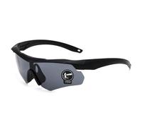 Yzdysg Lunettes de soleil, lunettes de soleil sportives pour homme avec corps ergonomique pour un port confortable de conduite, course à pied, accessoires de baseball, Cadre noir fil gris, See