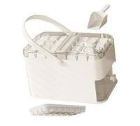 Yzdysg Outils à crème glacée, boîte à glace réutilisable avec couvercle et poubelle pour réfrigérateur moule à glace pour café et boisson facile à utiliser