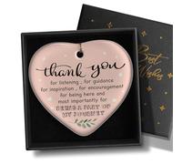 YZEXEZY Décoration Souvenir avec Inscription « Thank You Being A Part of My Journey » - Cadeau de Remerciement pour Femme, Amie, Manager, collègue, Patron, Enseignant avec boîte Cadeau