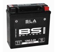 compatible avec/remplacement pour YZF 125 R/WR 125 X/MT 125- BATTERIE BS 12N5.5-4A/4B SLA / 300841
