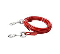 YzG918 Laisse pour chien en fil d'acier à double crochet durable pour chiens de petite et moyenne taille Pour entraînement en plein air avec pour une marche et un contrôle sécurisés (C, 13 x 13 cm)