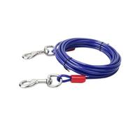 YzG918 Laisse pour chien en fil d'acier à double crochet durable pour chiens de petite et moyenne taille Pour entraînement en plein air avec pour la marche et le contrôle sécurisés (A, 13 x 13 cm)