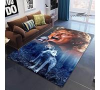 YZGAH Français Rock Star Johnny Hallyday Tapis Imprimé Tapis De Pique-Nique pour Salon Chambre Beau Tapis Photographie Props Cadeau d'anniversaire I1101 50X70Cm