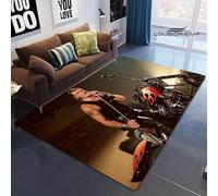 YZGAH Français Rock Star Johnny Hallyday Tapis Imprimé Tapis De Pique-Nique pour Salon Chambre Beau Tapis Photographie Props Cadeau d'anniversaire I1129 60X90Cm