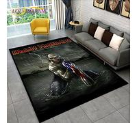 YZGAH Heavy Metal Band, I-Iron ACES High Area Carpet, Tapis pour Salon Chambre Canapé Doormat Décoration, Enfants Antidérapant Floor Food 3D V4611 50X70Cm