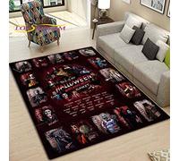 YZGAH Tapis De Sol Tapis Doux Personnages De Film d'horreur 120X180CM Noir Animal Thématique Antidérapant Résistant à la tache