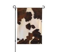 YzgWjBhd Drapeau de maison abstrait en peau de vache verticale double face, de qualité supérieure, grand drapeau de maison, décoration saisonnière, 31,8 x 45,7 cm
