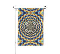 YzgWjBhd Drapeau vertical double face à illusion d'optique en spirale - Pour printemps et été - Décoration saisonnière - 71,1 x 101,6 cm