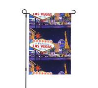 YzgWjBhd Drapeau vertical double face de la maison de la ville de Las Vegas de qualité supérieure pour le printemps et l'été - Décoration saisonnière - 71,1 x 101,6 cm