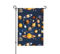 YzgWjBhd Drapeau vertical double face du système solaire - Pour le printemps et l'été - Décoration saisonnière - 71,1 x 101,6 cm