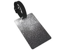 YzgWjBhd Étiquettes à bagages argentées brillantes à paillettes pour valise, jolies étiquettes de valise avec carte d'adresse pour femmes, hommes, filles, voyages