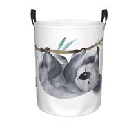 YzgWjBhd Funny Koalas Art Panier à linge pliable en tissu Oxford avec seau de rangement, sac fourre-tout amusant pour la maison, la voiture et organiseur multi-usage
