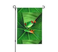 YzgWjBhd Joli drapeau de maison de grenouille vertical double face, de qualité supérieure, grand drapeau de maison, décoration saisonnière, 31,8 x 45,7 cm