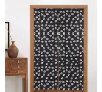 YzgWjBhd Lot de 2 rideaux occultants chauffants à motif imprimé pattes pour porte fenêtre, porte fenêtre, chambre à coucher, 86,4 x 142,4 cm, rideaux chauffants pour fenêtre de cuisine