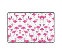 YzgWjBhd Paillasson imprimé flamant rose, antidérapant pour extérieur et intérieur, tapis amusant en mousse à mémoire de forme, 91,4 x 61 cm