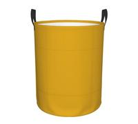 YzgWjBhd Panier à linge pliable en tissu Oxford jaune moutarde avec seau de rangement, sac fourre-tout amusant pour la maison, la voiture et organiseur multi-usage