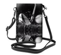 YzgWjBhd Petit sac à bandoulière de golf noir et blanc, sac à main imprimé pour téléphone portable avec fentes pour cartes, sac à main à bandoulière avec sangle