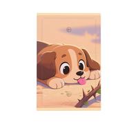YzgWjBhd Plaques murales pour prises électriques - Couvertures en polycarbonate incassable - Imprimé petit chien - Dimensions (L x H x l) : 7,7 x 12,7 x 0,5 cm