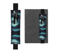YzgWjBhd Porte-stylo à bande élastique réglable, mignon porte-stylo en forme d'étoiles de science-fiction pour carnet, journal, pochette à stylo imprimée, pinces à crayons pour cadeau