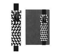 YzgWjBhd Porte-stylo avec bande élastique réglable, joli fantôme mignon pour ordinateur portable, journal, pochette à stylo imprimée, pinces à crayons pour cadeau