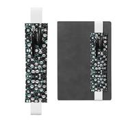 YzgWjBhd Porte-stylo avec bande élastique réglable - Motif panda mignon - Pour carnet, journal, stylo imprimé - Pinces à crayons pour cadeau, Blanc, TAILLE UNIQUE