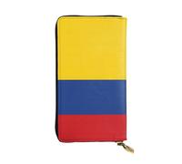 YzgWjBhd Portefeuille imprimé pour femme, drapeau de la Colombie, grand porte-cartes de crédit, joli portefeuille multi-poches long