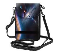 YzgWjBhd Un univers fascinant - Petit sac à bandoulière imprimé pour téléphone portable avec fentes pour cartes, sac à main à bandoulière avec sangle