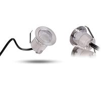 YZGWZLD Lot de 1 spot LED encastrable pour terrasse - RVB - 30 mm - IP67 - Étanche - Pour extérieur et intérieur - Pont en bois - Piscine - Avec bloc d'alimentation - Mini spots encastrables