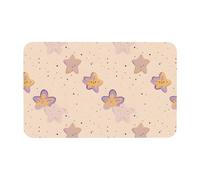 YZHYWJFF Dessin animé Lavande Étoile Imprimé Antidérapant Absorbant Séchage Rapide Salle de Bain Cuisine Diatomée Terre Pad 50 x 80 cm