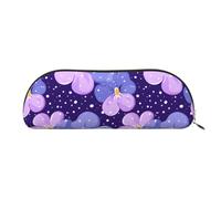 YZHYWJFF Sac de rangement semi-circulaire en cuir imprimé de pensée de dessin animé, convient pour l'école, le travail et les voyages d'affaires, doré, Taille unique, Trousse de toilette