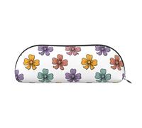 YZHYWJFF Sac de rangement semi-circulaire en cuir imprimé de ruban de dessin animé, convient pour l'école, le travail et les voyages d'affaires, Argenté., Taille unique, Trousse de toilette