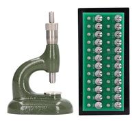 YZHYYDS Outil de Fermeture de boîtier de Montre, Presse pour Fond de Montre, Outil Professionnel de sertissage pour horlogers avec 48 Matrices, Haute stabilité et durabilité pour Les horlogers