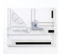 YZHYYDS Table à Dessin A4, Outil De Dessin Architectural Portable avec Mouvement ParallèLe Et Accessoires De Mesure RéGlables, pour éTudiants, IngéNieurs, Artistes Et Architectes