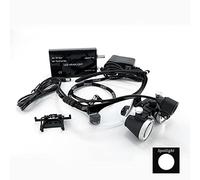 YZJJ Loupes binoculaires chirurgicales antibuée pour Dentiste 2,5X 3,5X 420 mm Eclairante Lunette grossissante High Intensity LED lightdi, Loupes Jumelles Chirurgicales en Verre Optique