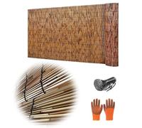 YZJTSXQHY Canisse en Bambou Imperméable, Clôture en Roseau Exterieur Naturel, Rouleaux de Clôture Brise-Vue pour Pergola Toit, Hauteur 30/35/45/50/75/80/100/120/135/150/170/180cm